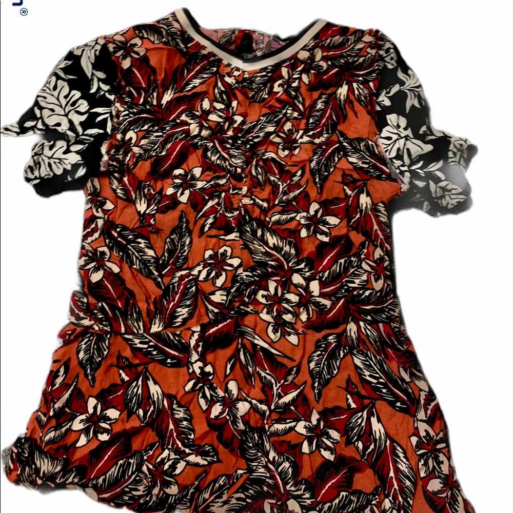 Colorful Peplum Top